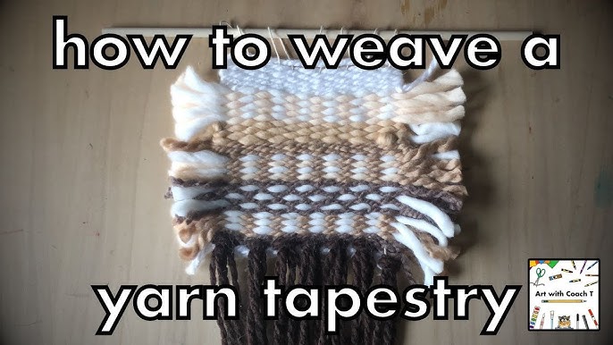 Weaving Tutorial for Beginners and Kids with Cardboard and Yarn – Made by  Joel