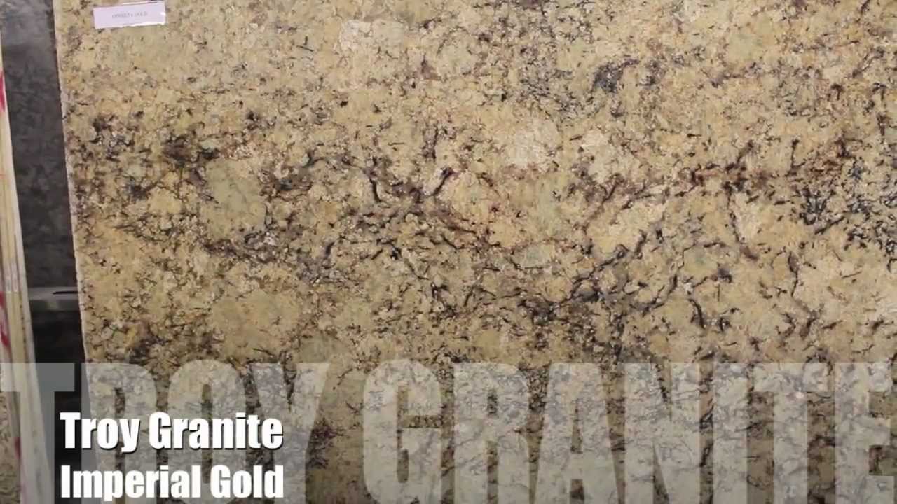 Golden Fantasy Granite Countertop By Troy Granite Youtube