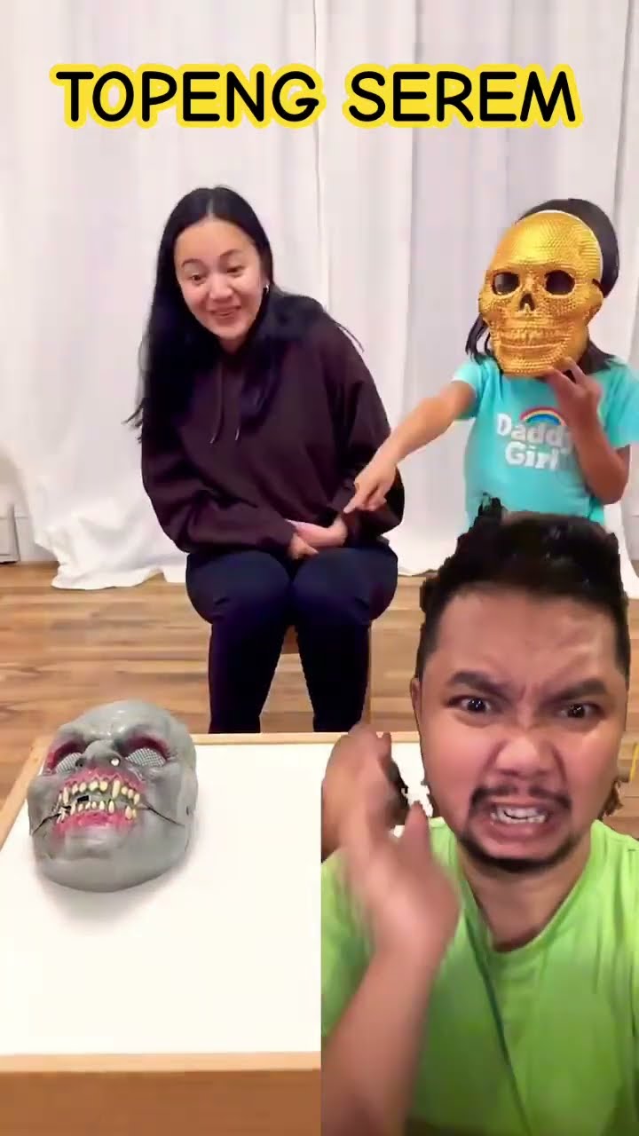 SIAPA MAU PAKE TOPENG SEREM!!!?? #halloween #kidprankster #shortsfeed #shorts