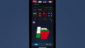 How to make Russia flag in 3 x 3 Rubiks cube