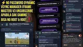🔥Render Frame Rate Meningkat! Module/Plugin Gaming Stable Dynamic Vsync Manager - Frame Master V3