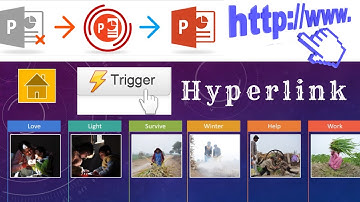 PowerPoint Presentation, with Hyperlink, Trigger and Designing