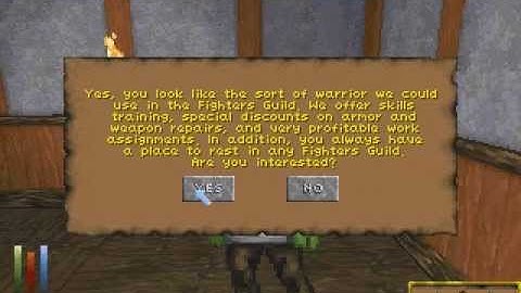 Lets Play TES:Daggerfall - Joining the Fighter