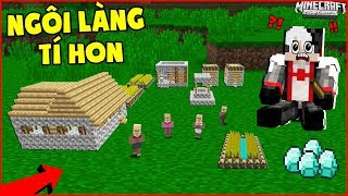 REDHOOD MỀU VÀ CHỊ PANDA PHÁT HIỆN NGÔI LÀNG TÍ HON TRONG MCPE*KHÁM PHÁ BÊN TRONG NGÔI LÀNG TÍ HON