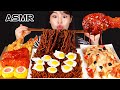 ASMR MUKBANG| 직접 만든 짜짜로니 & 양념치킨 먹방 & 레시피 FRIED CHICKEN AND HOT DOG EATING