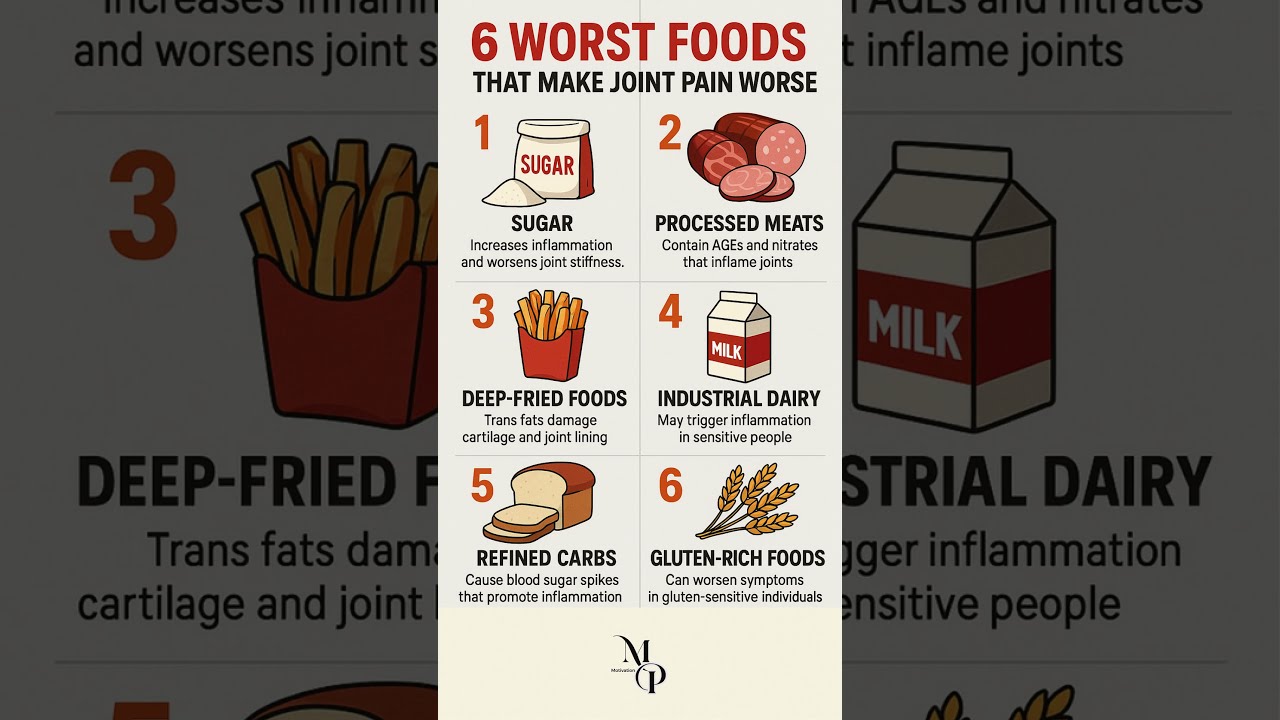 6 Worst Foods That Make Joint Pain Worse Healthyeating Digestivehealth Fiberfoods