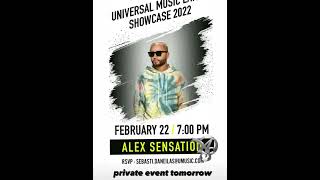 Invitacion -Alex Sensation Universal Music Latino Showcase 2022