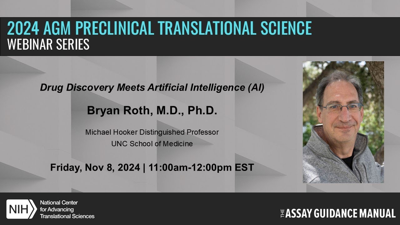 Bryan Roth Omaha Bryan Roth: Drug Discovery Meets Artificial Intelligence (AI) - YouTube