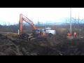Kids!  DIGGERS loading DUMP TRUCKS with DIRT and ROCKS - Compilation