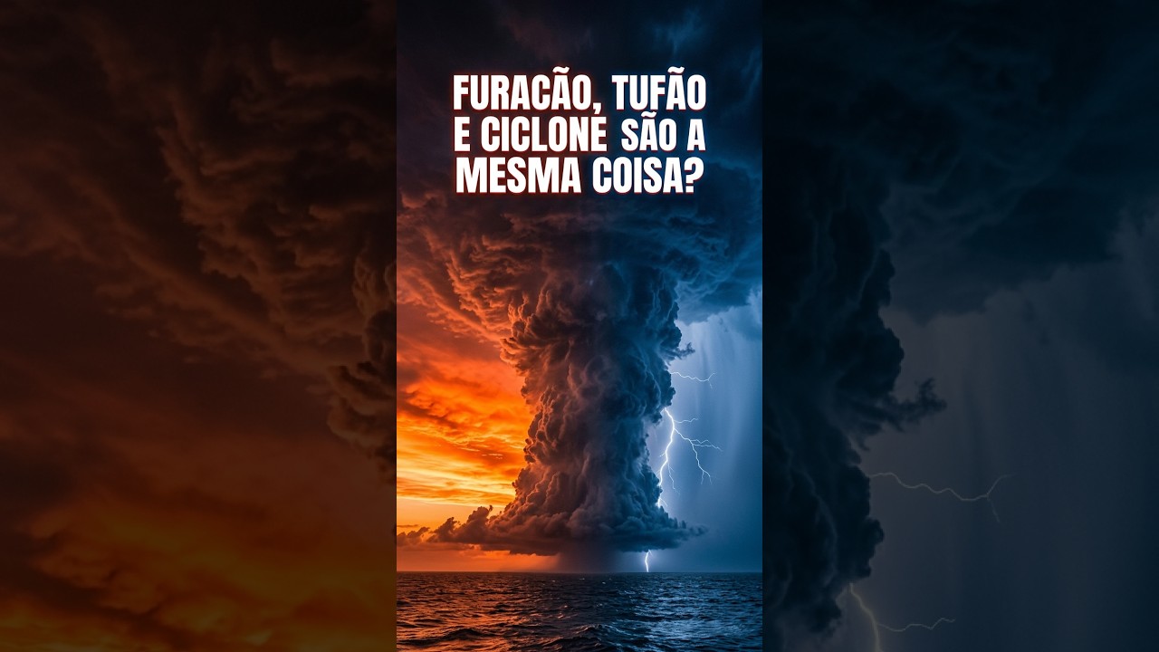 🌀 Furacão, tufão e ciclone são a mesma coisa? #clima #ciclone #brasil