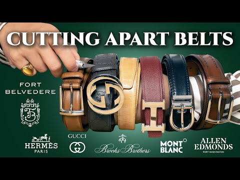 Cutting Apart Belts (Hermes, Gucci, Brooks Brothers &