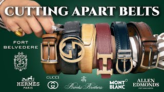 Cutting Apart Belts (Hermes, Gucci, Brooks Brothers & More)