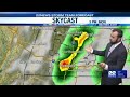 Scattered storms continue through Monday afternoon