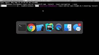 M8L1 2 react native navigation