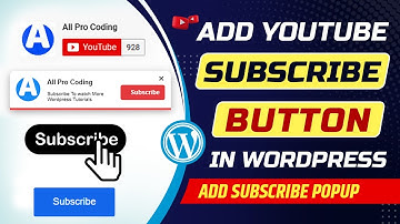 How to add YouTube channel subscribe button on WordPress website | Add subscribe button on blog