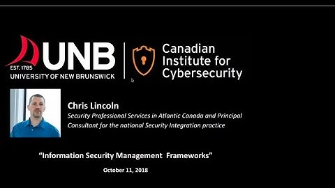 Information Security Management Frameworks by Chris Lincoln