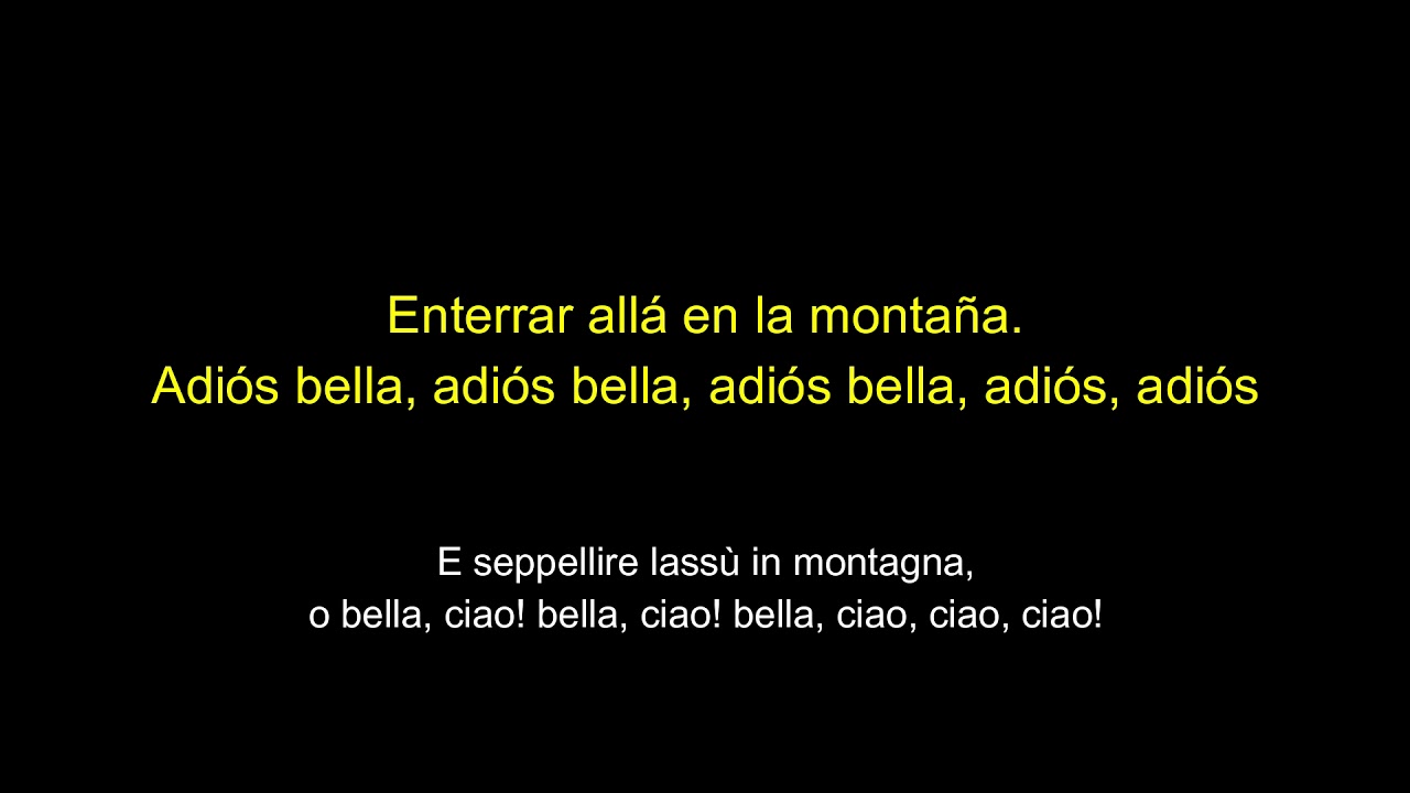 Bella Ciao La Casa De Papel Letra Y Traduccion Youtube