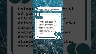 Maximizing ROI with Data-Driven Marketing #DataDrivenMarketing