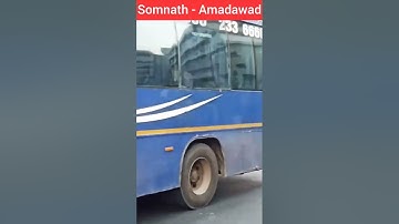 GSRTC Full AC Somnath - Ahemdabad #khajurbhai #hardikdavevlogs #bus #gsrtcbus #rajkot #ahemdabad