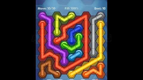 Pipe Lines: Hexa  Size 9 Mania Level 121-130 Solution