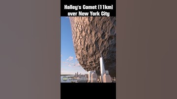 Thumbnail of Halley´s Comet over New York City 🤯☄️