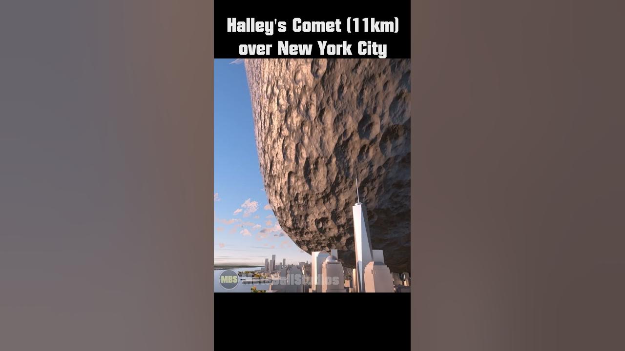 Halley´s Comet over New York City 🤯☄️