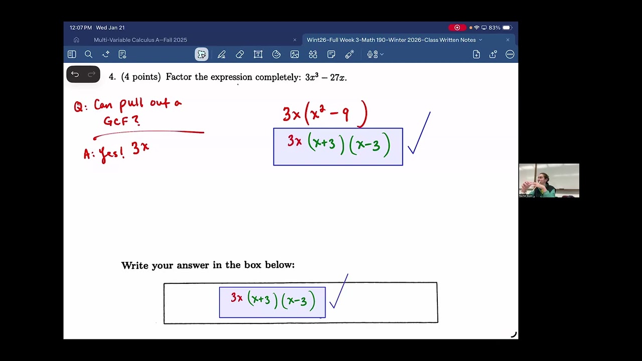 SAMPLE C Final Exam Practice--Math 190--Lessons 1-40--Winter Session 2026