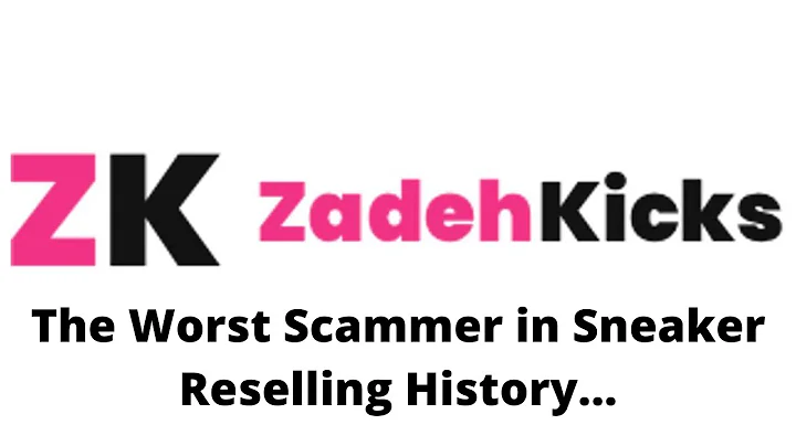 Zadehkicks, The Biggest Ponzi Scheme in Sneaker Reselling History EXPOSED (How to get money back)