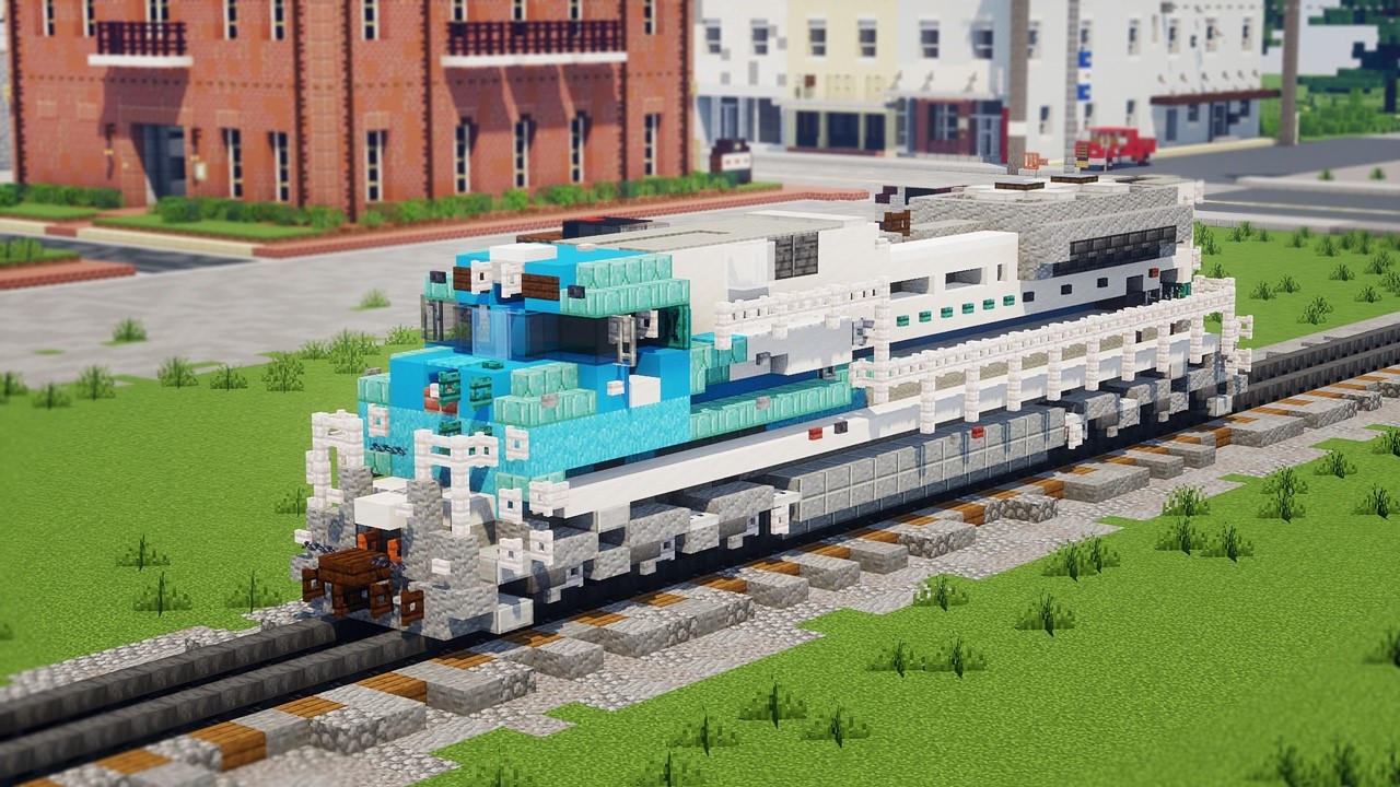 マイクラ Minecraft UP 4141 George H.W. Bush SD70ACe - YouTube