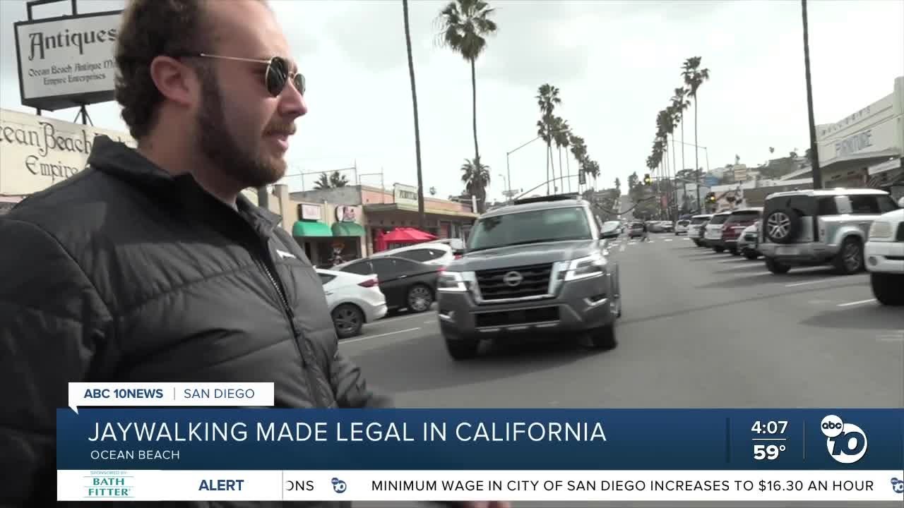Jaywalking with "no immediate danger" is now legal in California YouTube