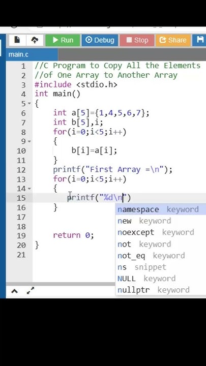 #viral Copy All the Elements of One Array to Another Array # ...