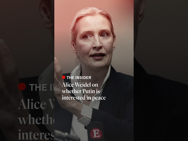 Alice Weidel on whether Putin is interested in peace | The Economist
