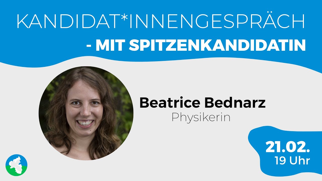 Kandidat*innen-Gespräch live und interaktiv mit Spitzenkandidatin Beatrice Bednarz