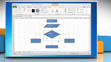 How to make a flow chart in Excel 2010