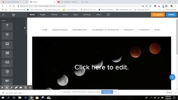 Edit a page in Weebly