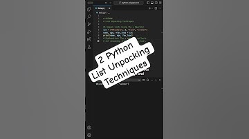 2 Python List Unpacking Techniques