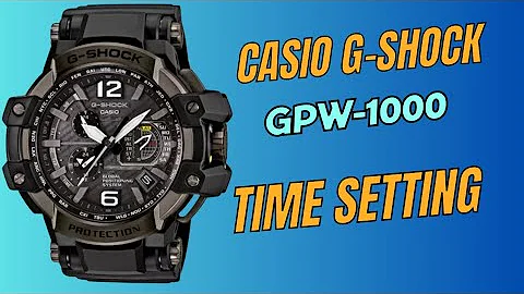 How to set time on Casio G-Shock GPW-1000 || GPS || Radio Controlled