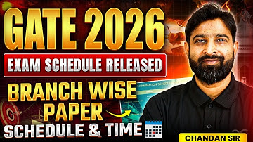 GATE 2026 Exam Schedule OUT | Official Update by IIT Guwahati | Complete Branch-Wise Dates & Timings