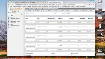 How to create database & Table using xampp PHPMYADMIN