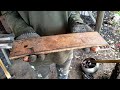 Knife making  forging most interesting meat cleaver knife