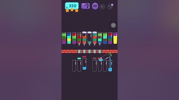 Cups - water sort puzzle | level 350 | ⭐️⭐️⭐️