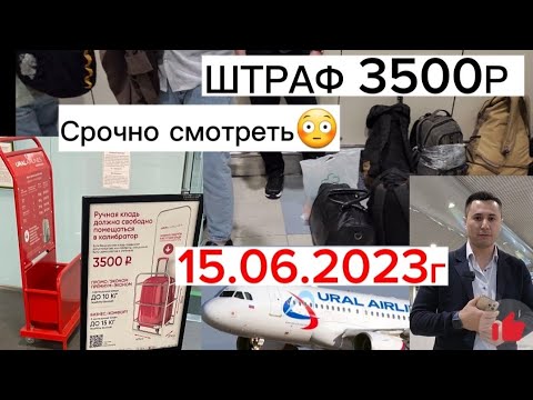 Срочно смотреть✈️? Уральский компанию 3500₽ ШТРАФ? АЭРОПОРТ ДОМОДЕДОВО✈️15.06.2023г