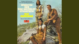 Winnetou rennt in die Tropfsteinhöhle, in der Tobby an den Pfahl gefesselt ist (From &quot;Old...