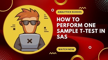 Master One-Sample T-Test in SAS | Data Analysis Made Easy