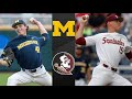 Michigan vs Florida State College World Series Winners Bracket | College Baseball Highlights