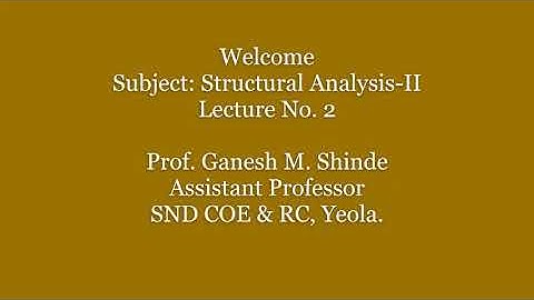 Slope Deflection equation - Introduction to the topic