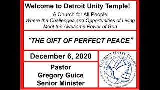 Detroit Unity Temple Sunday Service 12 06 20