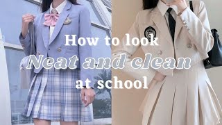 ✨How to look clean and attractive at school? || hygiene tips for teenagers || school edition