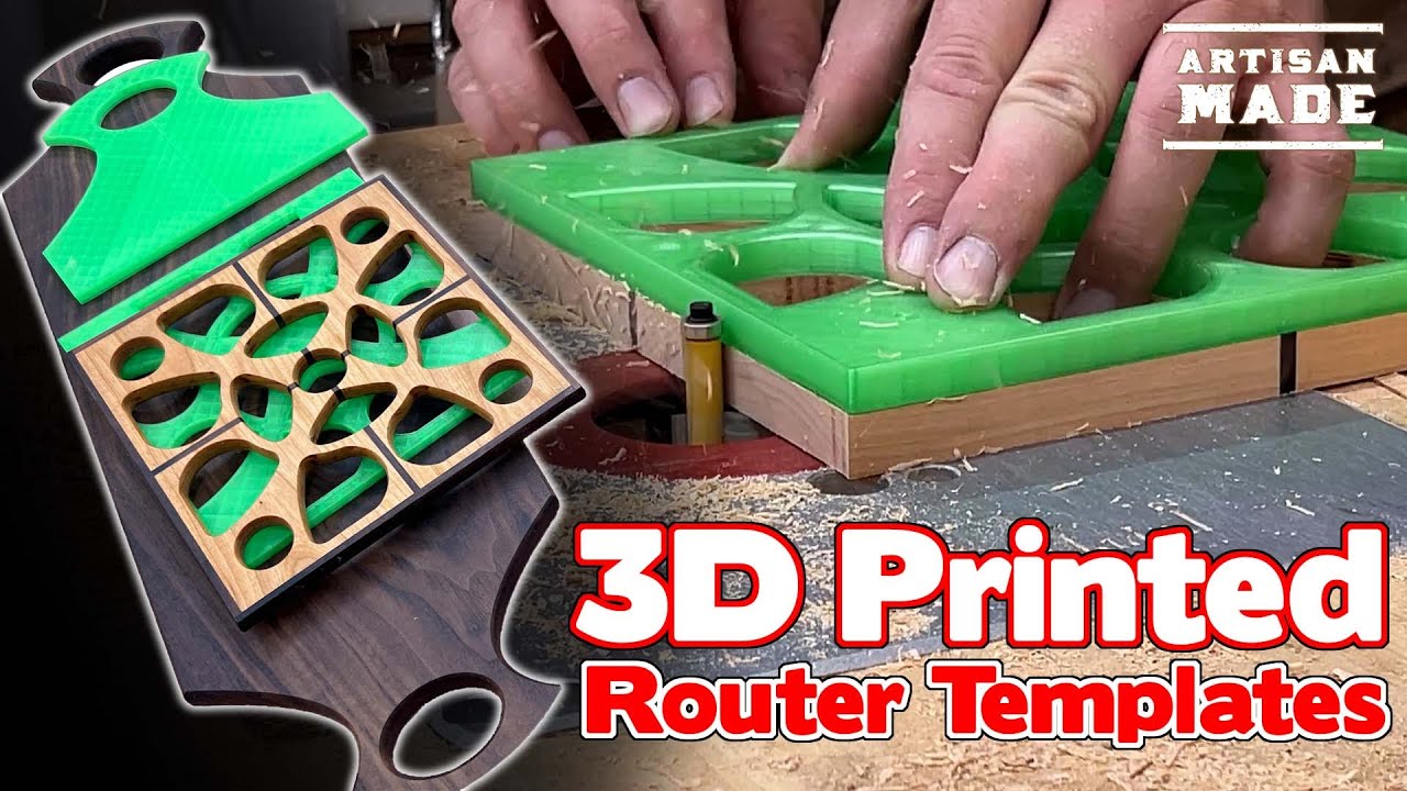How To Make And Use 3D Printed Router Templates DIY Router Templates 