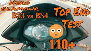 Hero glamour BS3 vs BS4 Top speed check | Per Gear Top End Check | SB VLOGS DNK